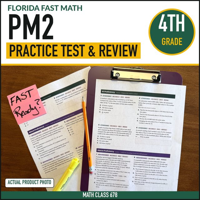 Cover of the Grade 4 PM2 Practice + Mock Form