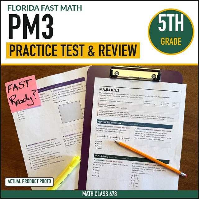 Cover of the Grade 5 PM3 Practice + Mock Form