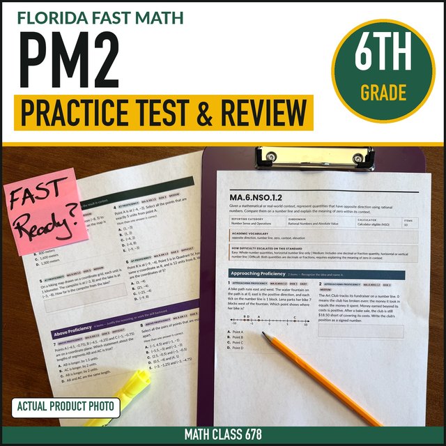 Cover of the Grade 6 PM2 Practice + Mock Form