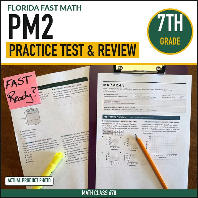 Cover of the Grade 7 PM2 Practice + Mock Form