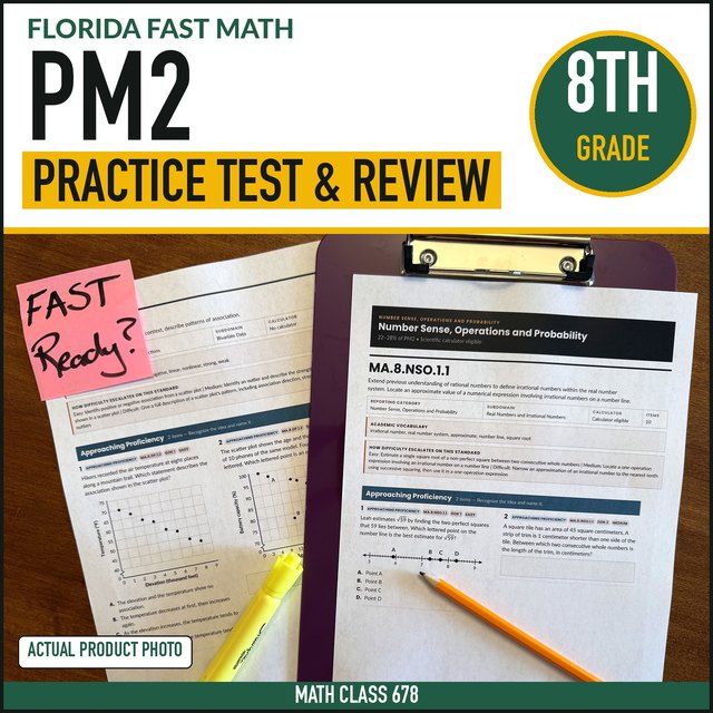 Cover of the Grade 8 PM2 Practice + Mock Form