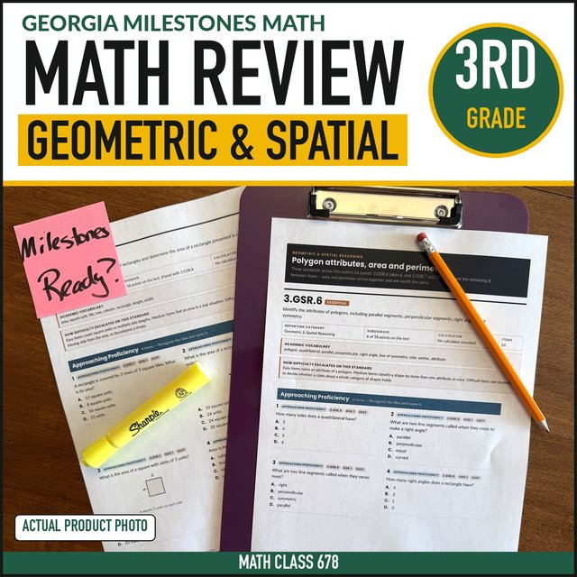 Cover of the Grade 3 Geometric & Spatial Reasoning Practice
