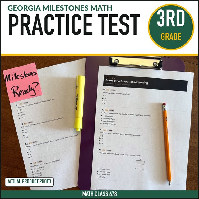 Cover of the Grade 3 Full-Length Practice Test
