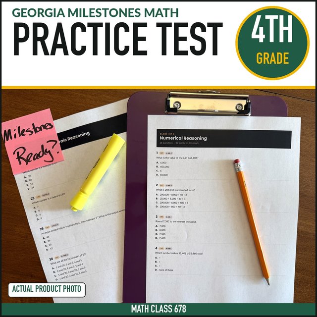 Cover of the Grade 4 Full-Length Practice Test