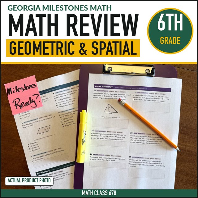 Cover of the Grade 6 Geometric & Spatial Reasoning Practice