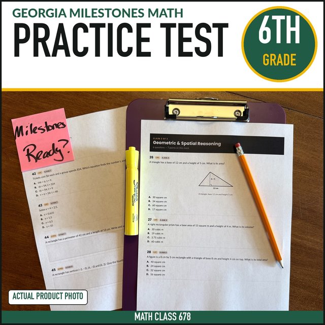 Cover of the Grade 6 Full-Length Practice Test