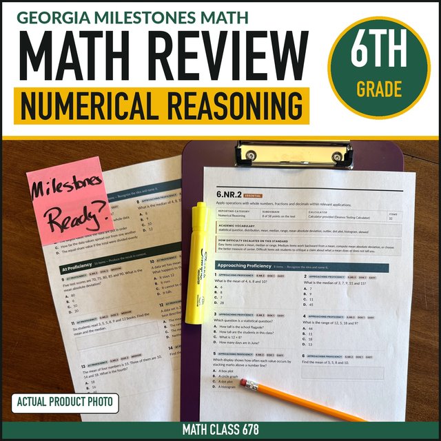 Cover of the Grade 6 Numerical Reasoning Practice
