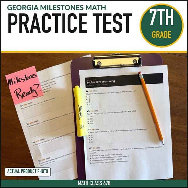 Cover of the Grade 7 Full-Length Practice Test