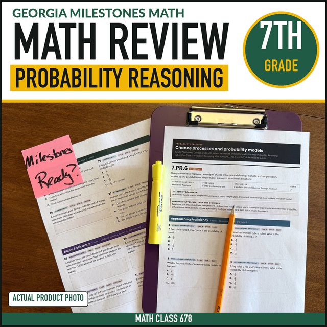 Cover of the Grade 7 Probability Reasoning Practice
