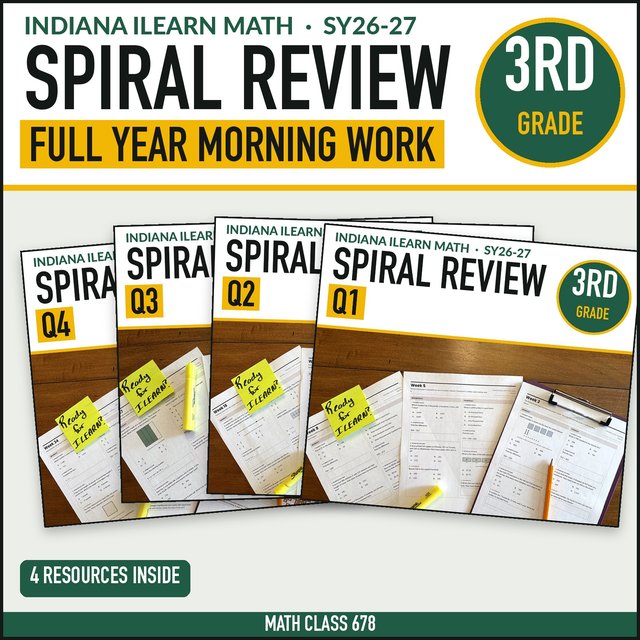 Cover of an Indiana spiral review full-year set