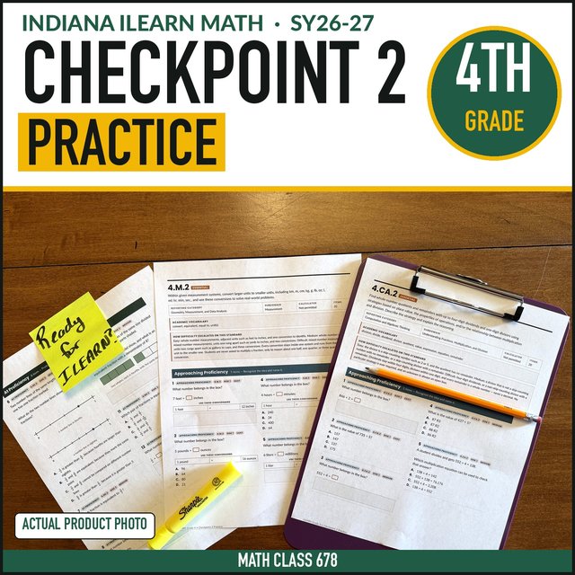 Cover of the Grade 4 Checkpoint 2 Practice