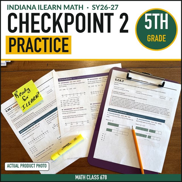 Cover of the Grade 5 Checkpoint 2 Practice