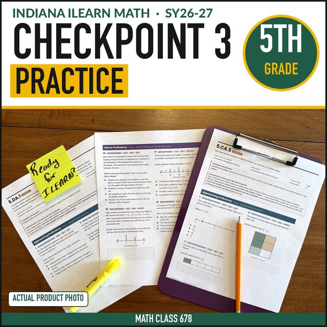 Cover of the Grade 5 Checkpoint 3 Practice