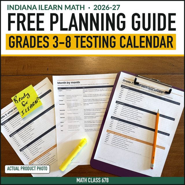 Cover of the free Indiana 2026–27 Teacher Planning Guide