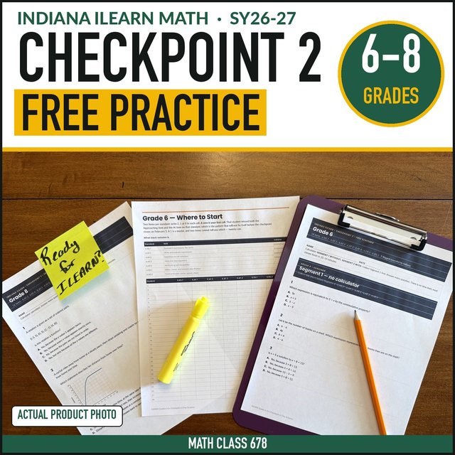 Cover of the free Indiana Grades 6–8 Checkpoint 2 Screener